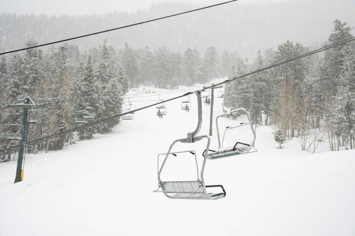 Lee Canyon reported 11 inches of snow as of 4 p.m. Thursday, Feb. 1, 2024, with several more in ...