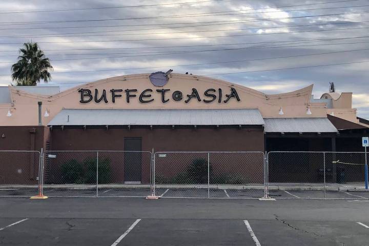 The longtime Buffet @ Asia on South Eastern Avenue and East Flamingo Road is shown closed on Fe ...