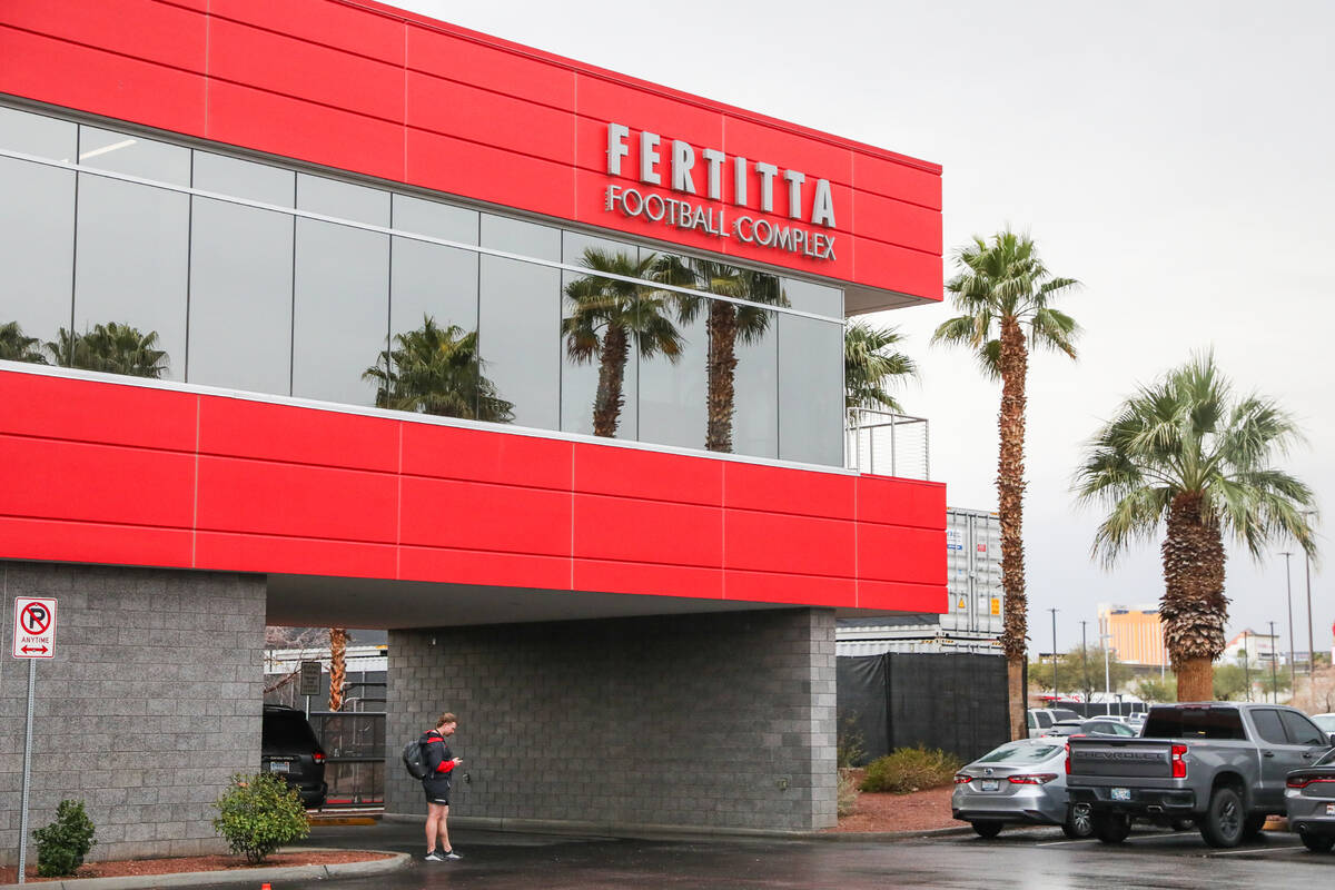 The San Fransisco 49ers training facility for Super Bowl LVIII is being held at the UNLV Fertit ...