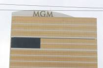 The exterior of the MGM Tower next to the Borgata casino is shown on Dec. 28, 2023, in Atlantic ...