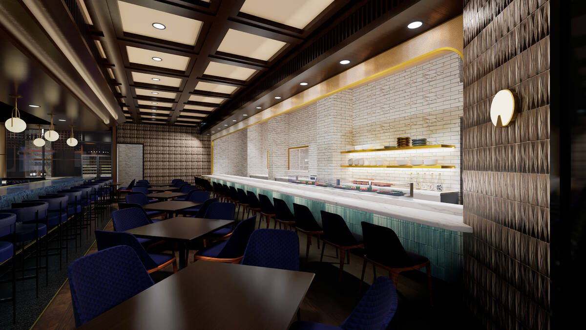 A rendering of the interior of Emmitt's Las Vegas, a restaurant, on the Strip, from football le ...