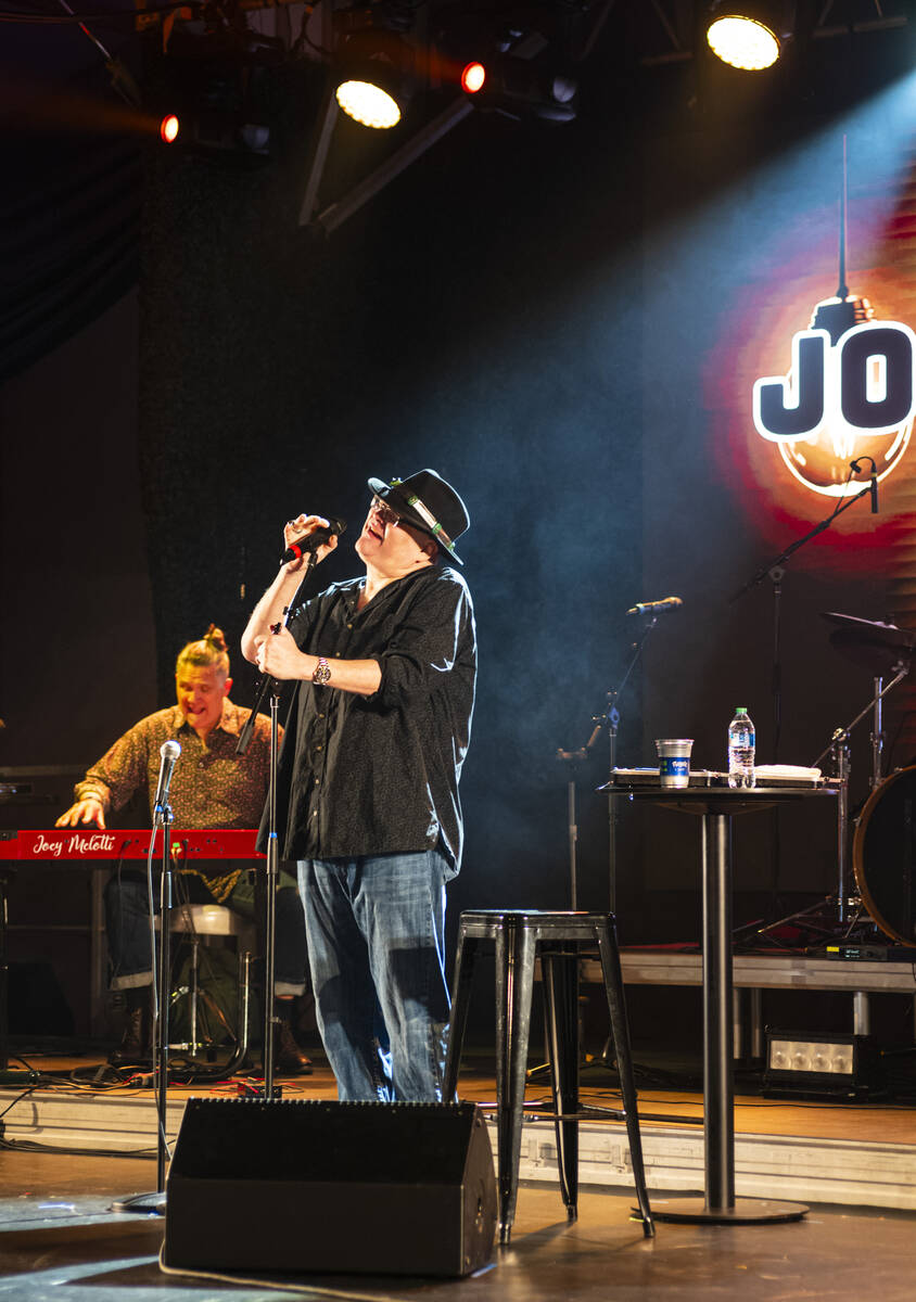John Popper of Blues Traveler performs at Frooog’s Camp House on Hacienda, outside of the Lux ...