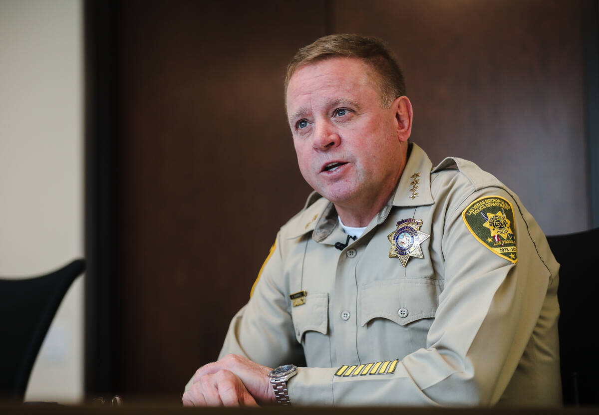 Clark County Sheriff Kevin McMahill speaks to the Review-Journal reflecting on his first year a ...