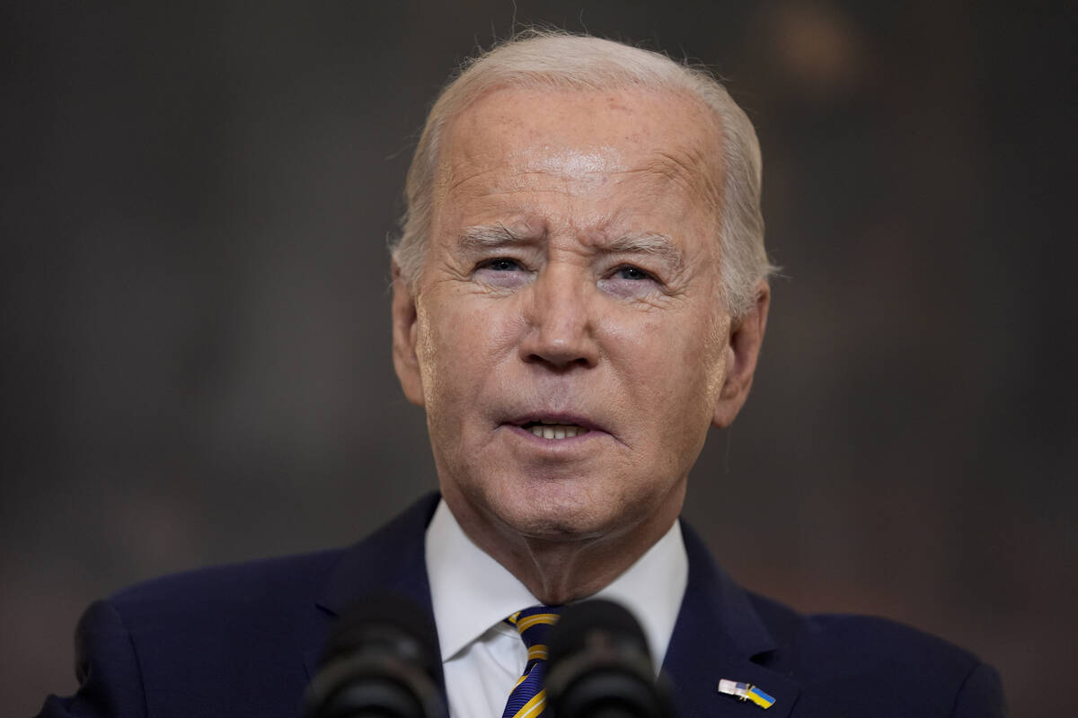 President Joe Biden delivers remarks on the Emergency National Security Supplemental Appropriat ...