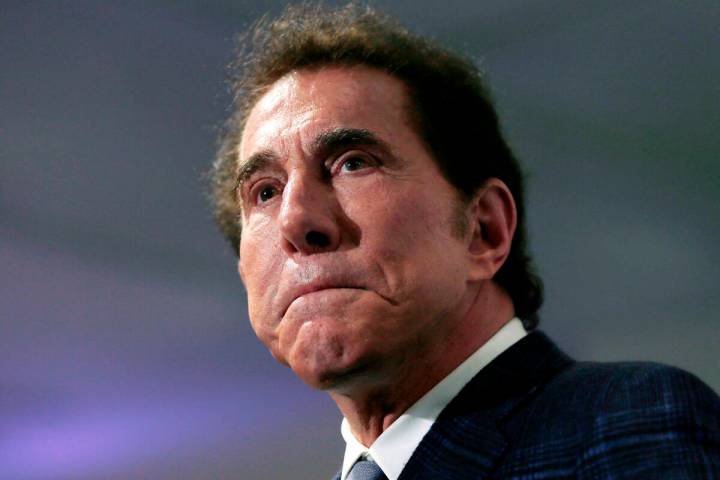 Casino mogul Steve Wynn pauses at a news conference in Medford, Mass., on March 15, 2016. (AP P ...