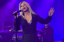 Shania Twain performs at the Super Bowl weekend Commissioner's Party at the Event Pavilion at W ...