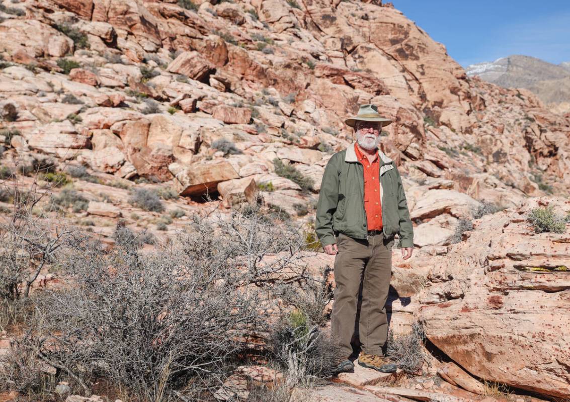 Jim Boone, an ecologist and expert on local hiking trails and birding spots, poses for a portra ...