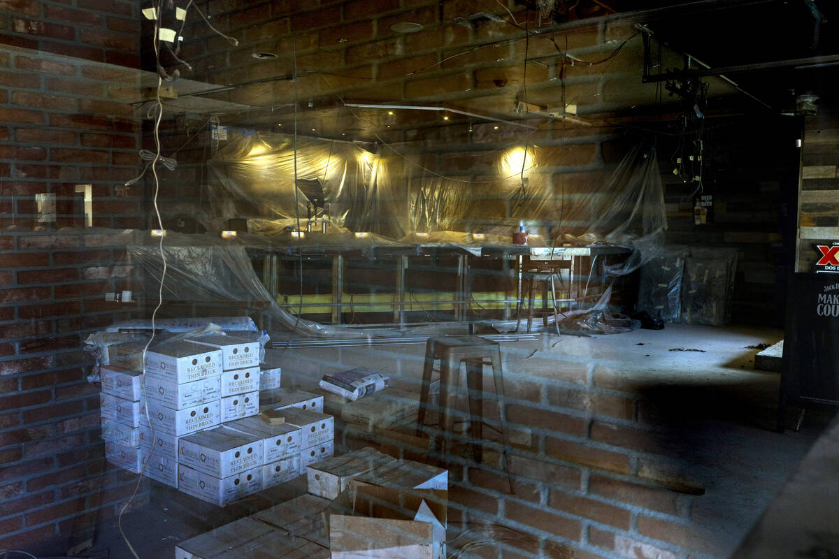 The interior of Johnny Mac's is under construction, a popular bar and wing joint in Henderson i ...