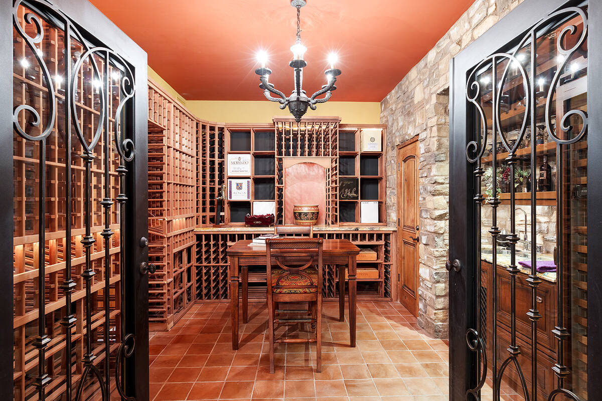 The wine room. (IS Luxury)