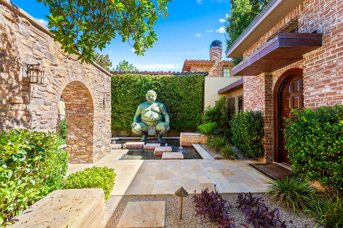 The two-story home on Quintessa Circle in Southern Highlands features a courtyard. (IS Luxury)