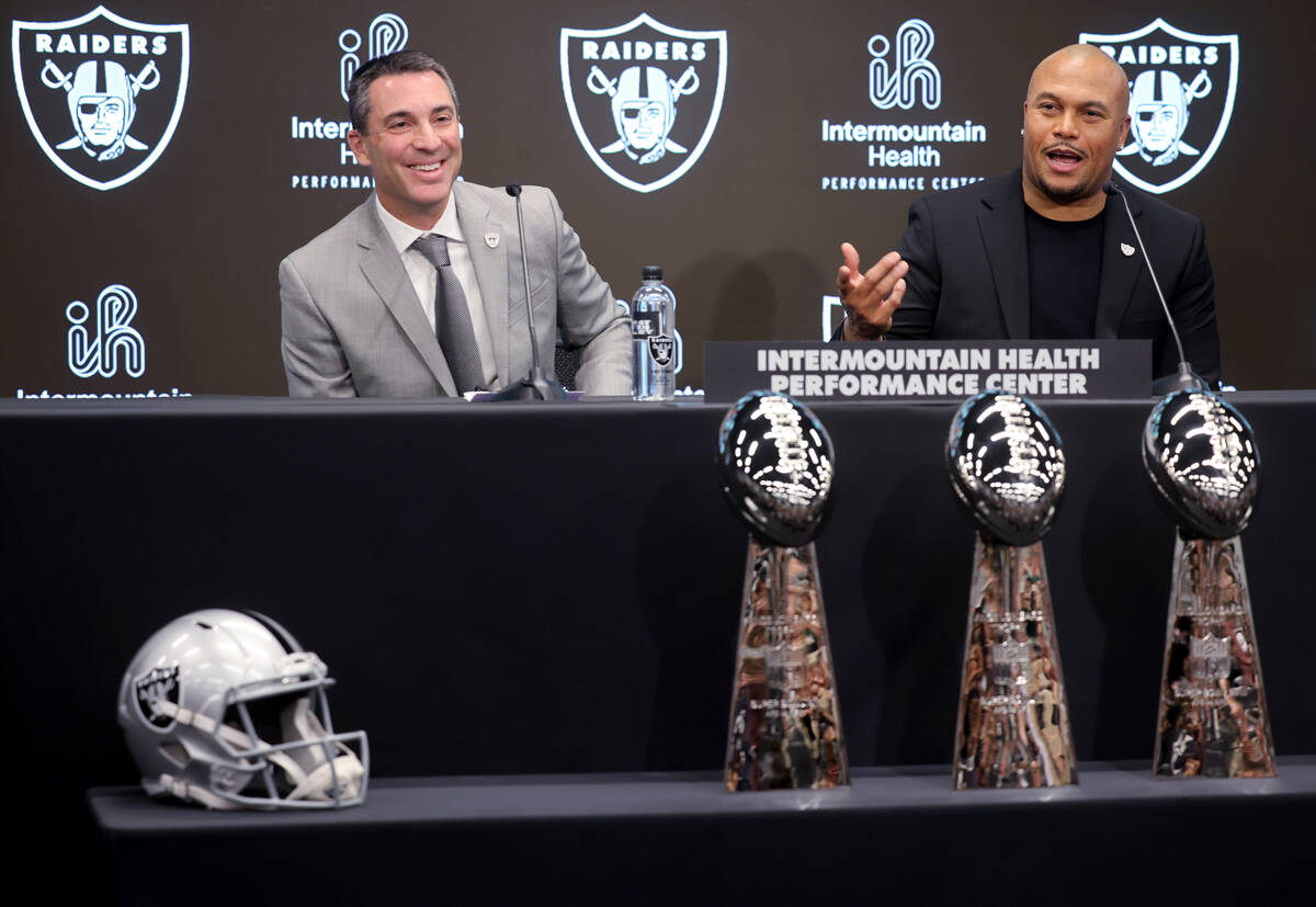 Who is on Pierce’s first Raiders coaching staff?