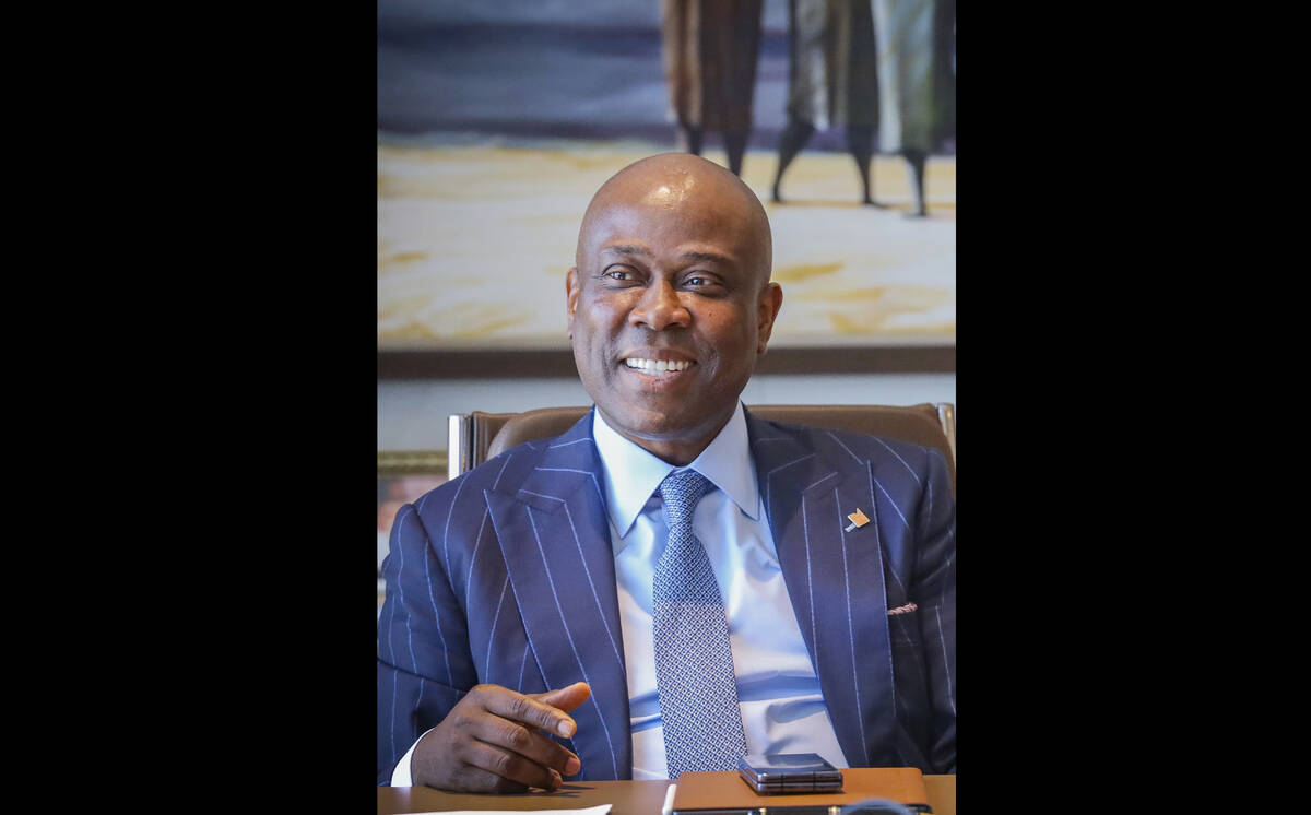 This undated photograph shows Herbert Wigwe, chief executive of Access Bank, Nigeria in his Lag ...