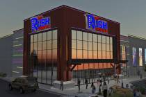 A rendering of a Rush Funplex indoor family entertainment center, one of these centers is propo ...