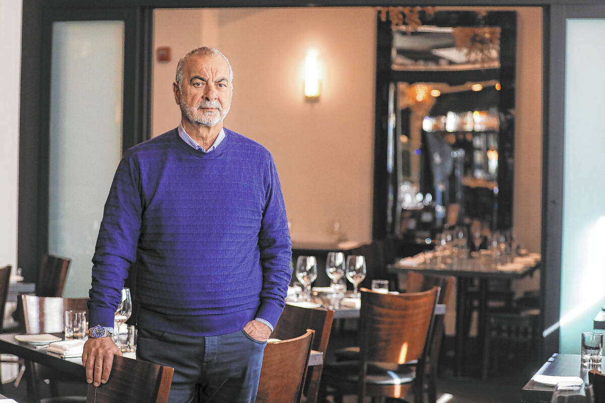 Gino Ferraro, owner of Ferraro’s Ristorante, a fine dining restaurant off Paradise Road, ...
