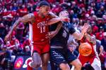‘Tough way to finish’: UNLV blows 2nd-half lead, falls to UNR — PHOTOS