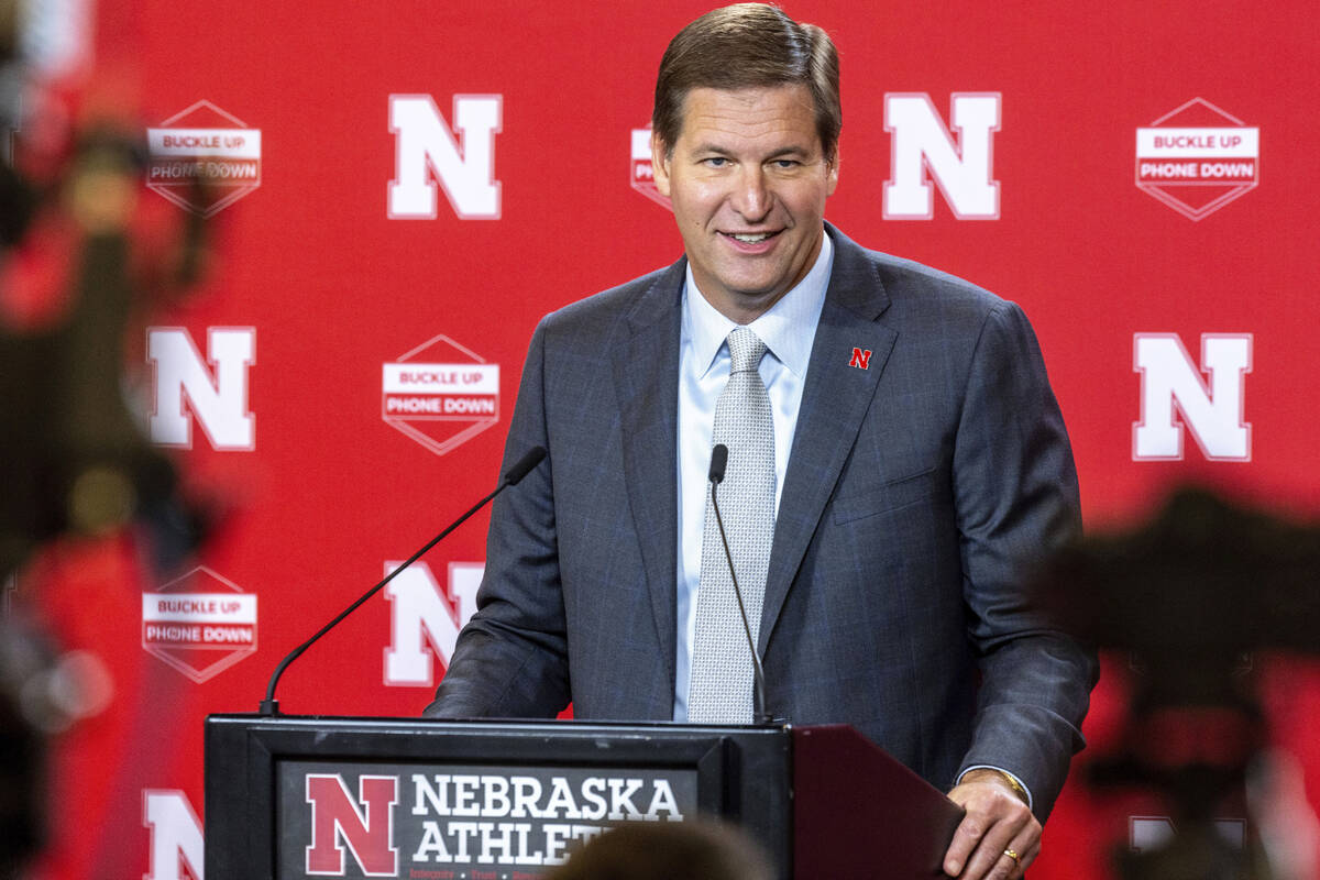 Nebraska athletic director Trev Alberts gives an update on Memorial Stadium renovations Thursda ...