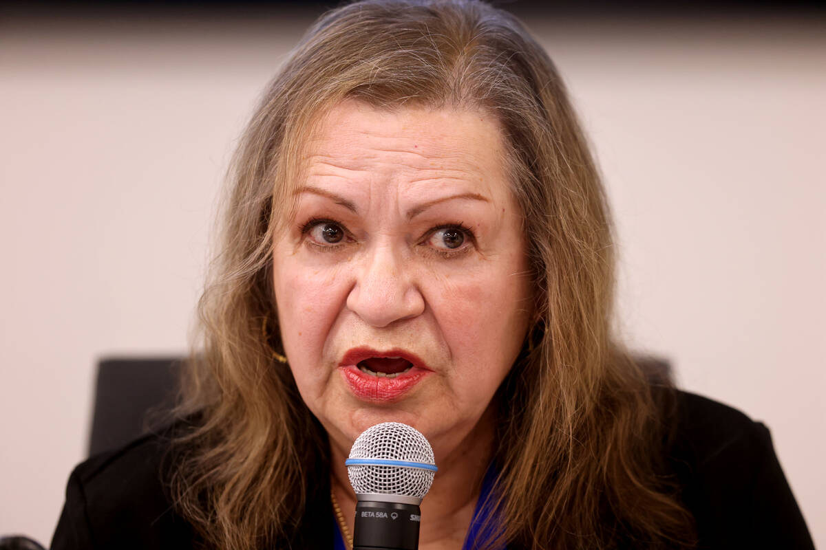 Linda P. Cavazos speaks against a motion to approve Superintendent Jesus Jara’s conditio ...