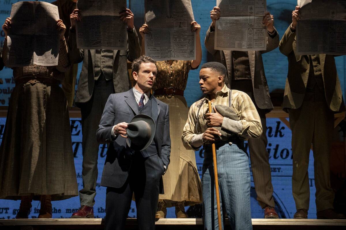 Paul Alexander Nolan and Alex Joseph Grayson appear in a scene from "Parade." (Joan Marcus)