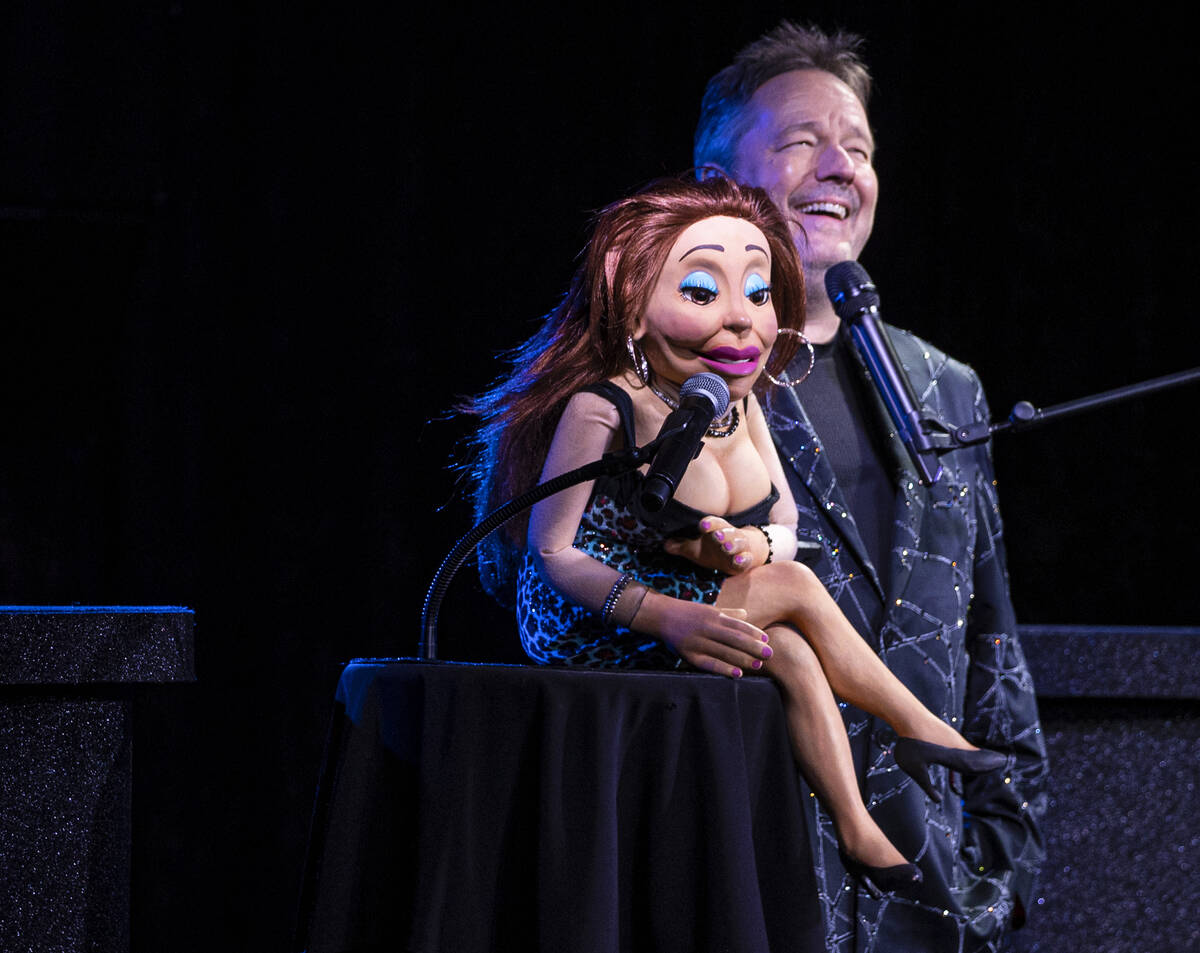 Terry Fator performs at New York-New York's Liberty Loft on Wednesday, Nov. 10, 2021, in Las Ve ...