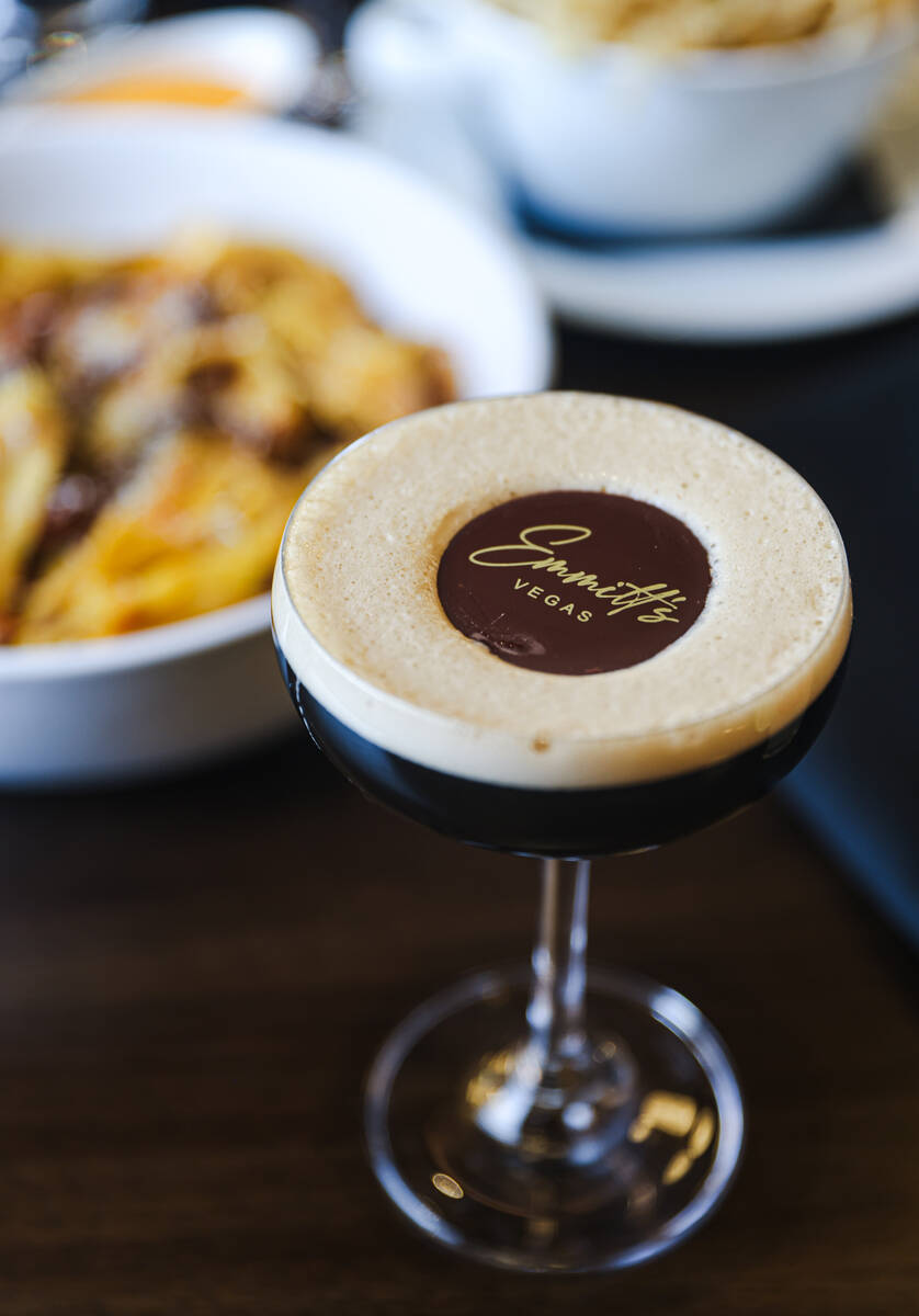 The Passport cocktail from Emmitt’s, located at the Fashion Show mall in Las Vegas, Monday, ...