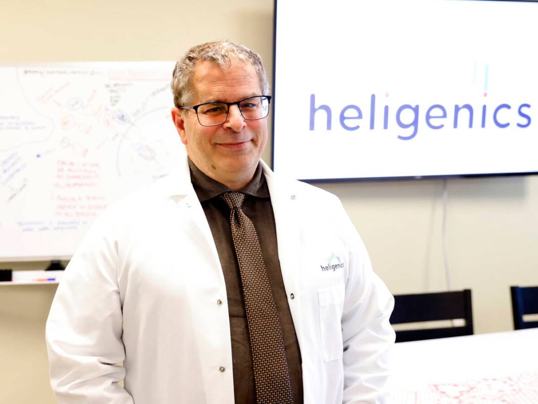 Dr. Martin Schiller, the founder of Heligenics, poses for a photo, at Heligenics' lab, on Monda ...