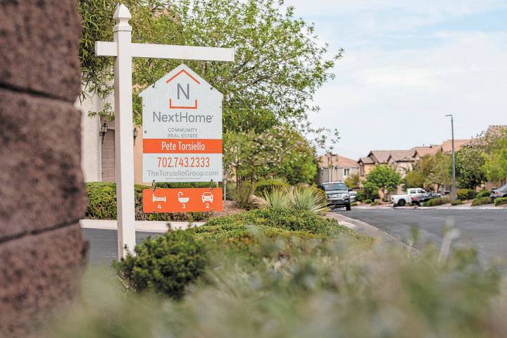A home is for sale in the Centennial Hills neighborhood on Thursday, May 5, 2022, in Las Vegas. ...