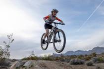 First generation BMX kids at Stone Bridge Park on Wednesday, Feb. 14, 2024, in Las Vegas. (Elle ...