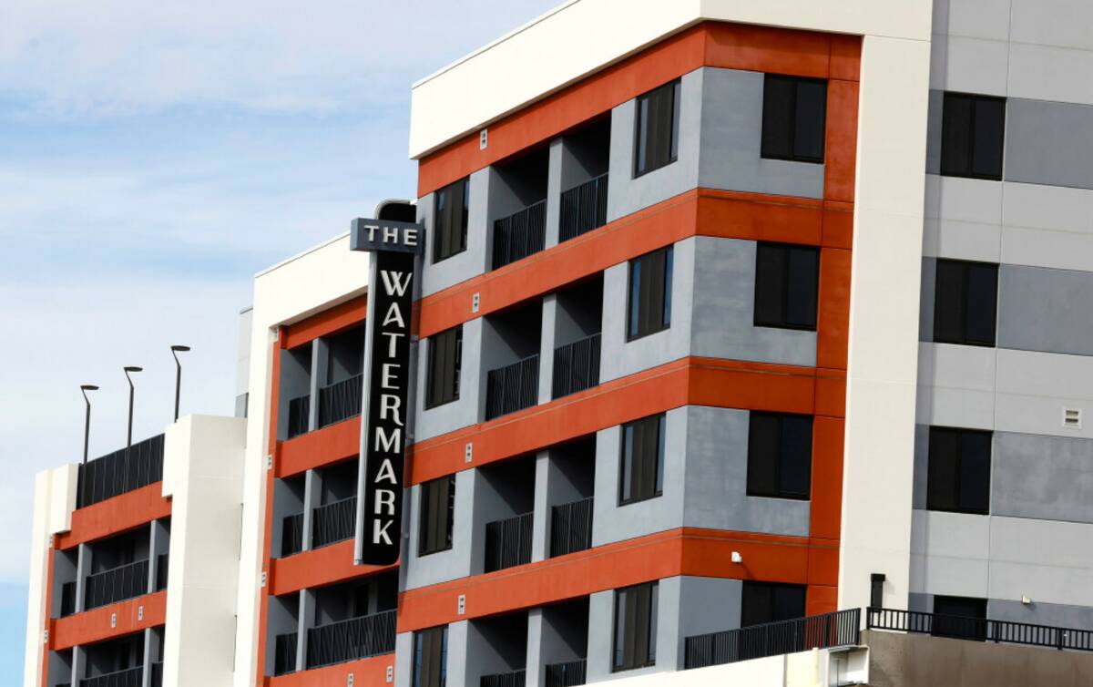 The Watermark, a mixed use apartment complex, pictured on Monday, Feb. 27, 2024, in Henderson. ...