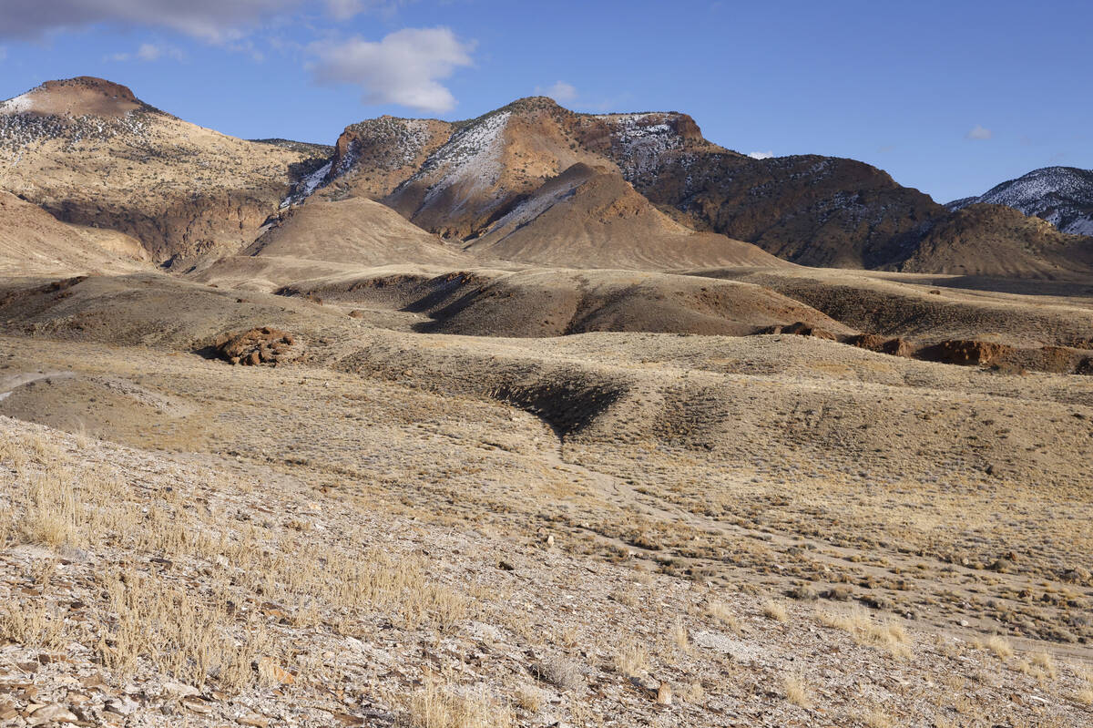 The Rhyolite Ridge lithium-boron mine project site is seen on Feb. 22, 2024, in Esmeralda Count ...