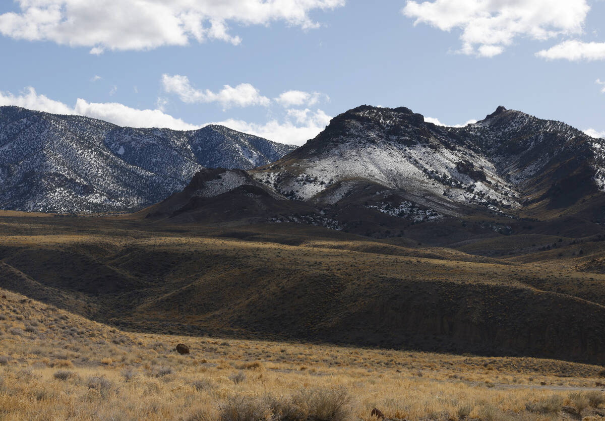 The Rhyolite Ridge lithium-boron mine project site is seen on Feb. 22, 2024, in Esmeralda Count ...