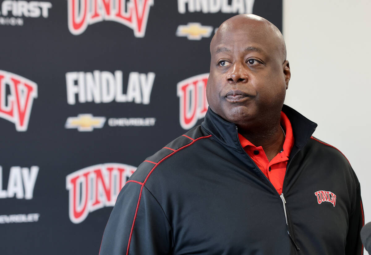 UNLV athletic director Erick Harper is shown Monday, Nov. 28, 2022. (K.M. Cannon/Las Vegas Revi ...