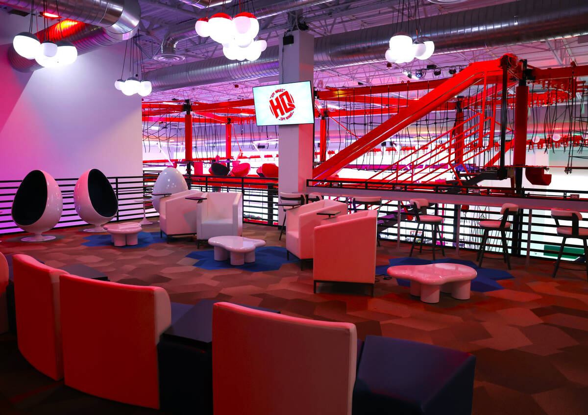 Customers lounge at Spy Ninja HQ, the World's First YouTuber Theme Park, pictured, on Thursday, ...