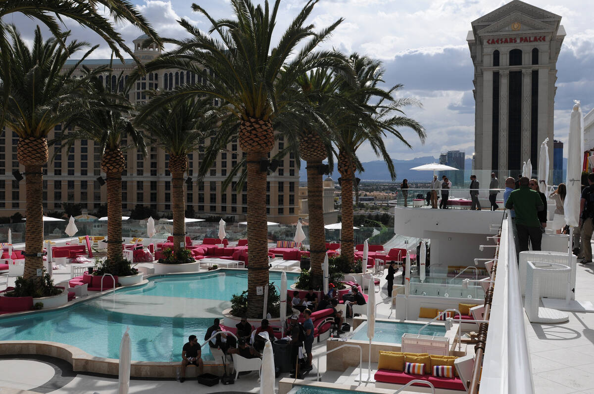 Drai’s Beach Club at The Cromwell is seen during the hotel's grand opening Wednesday, May 21, ...