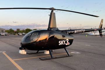 The Sky 3 helicopter. (Kelly Curran via Twitter)