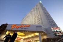 The Tropicana Las Vegas hotel-casino on Wednesday, Jan. 26, 2022, in Las Vegas. (Ellen Schmidt/ ...