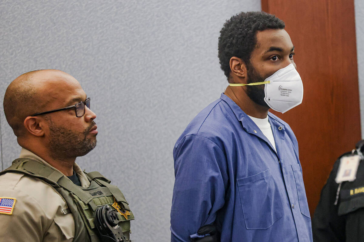 Deobra Redden, who was captured on video attacking a Las Vegas judge in January, appears at his ...