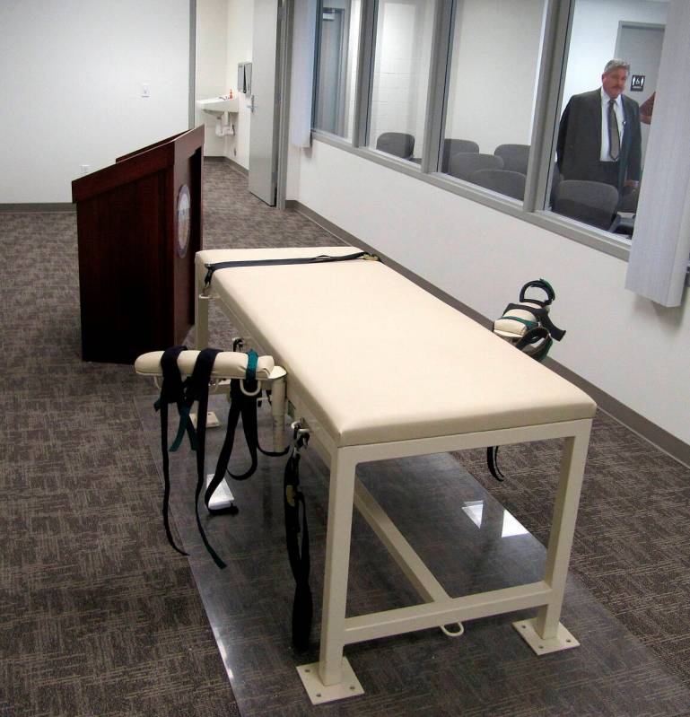 The execution chamber at the Idaho Maximum Security Institution is shown as Security Institutio ...
