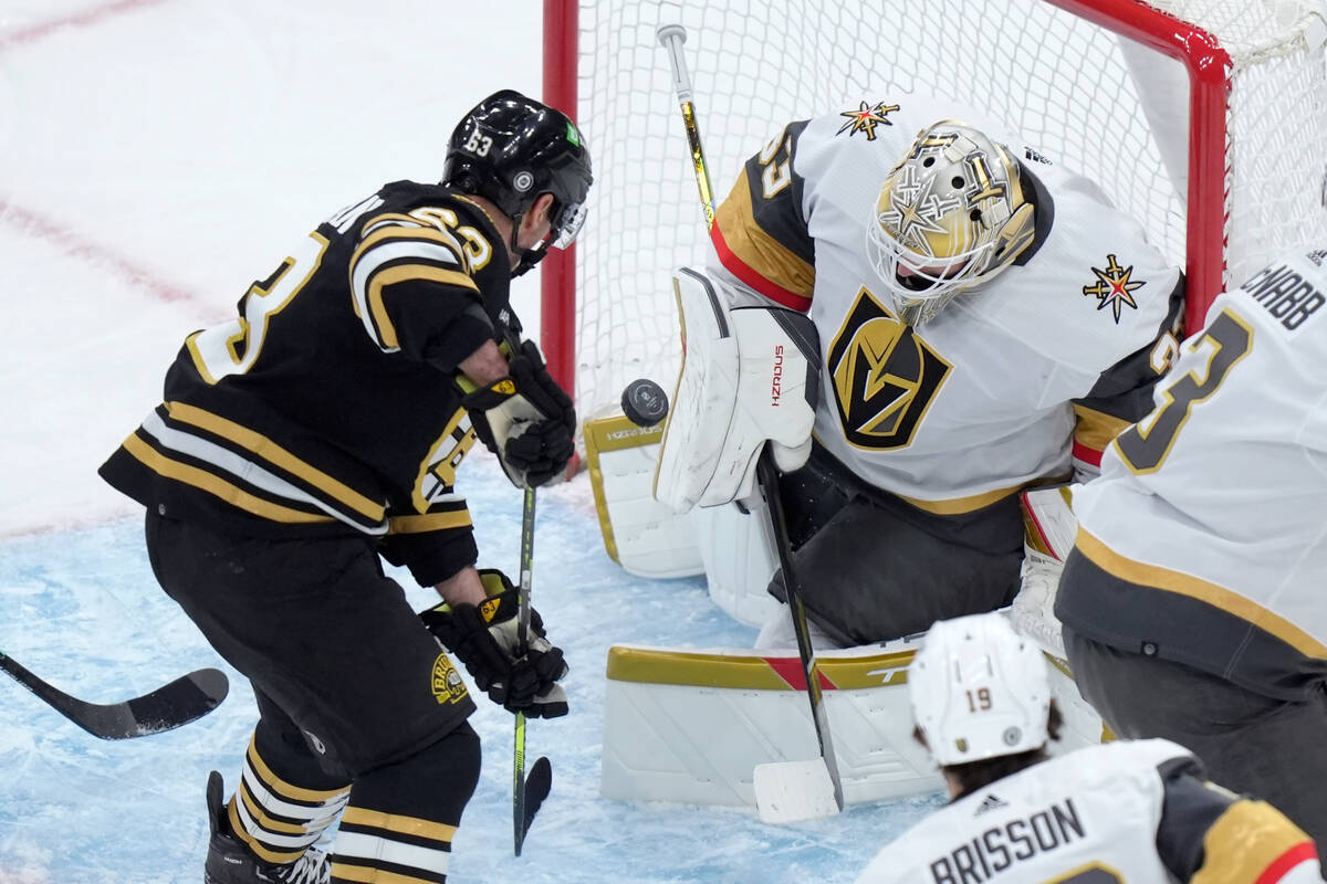 Knights’ rally proves futile as Bruins score late goal