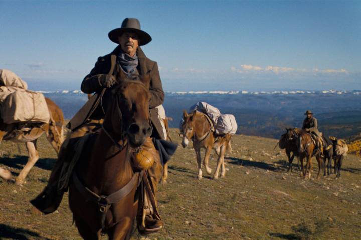 Kevin Costner in a scene from "Horizon: An American Saga." The first two films in the ...