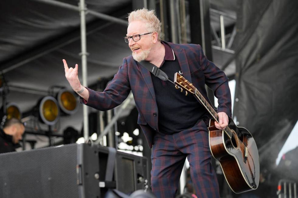 Dave King of the band Flogging Molly performs on day three of Riot Fest on Sunday, Sept. 17, 20 ...