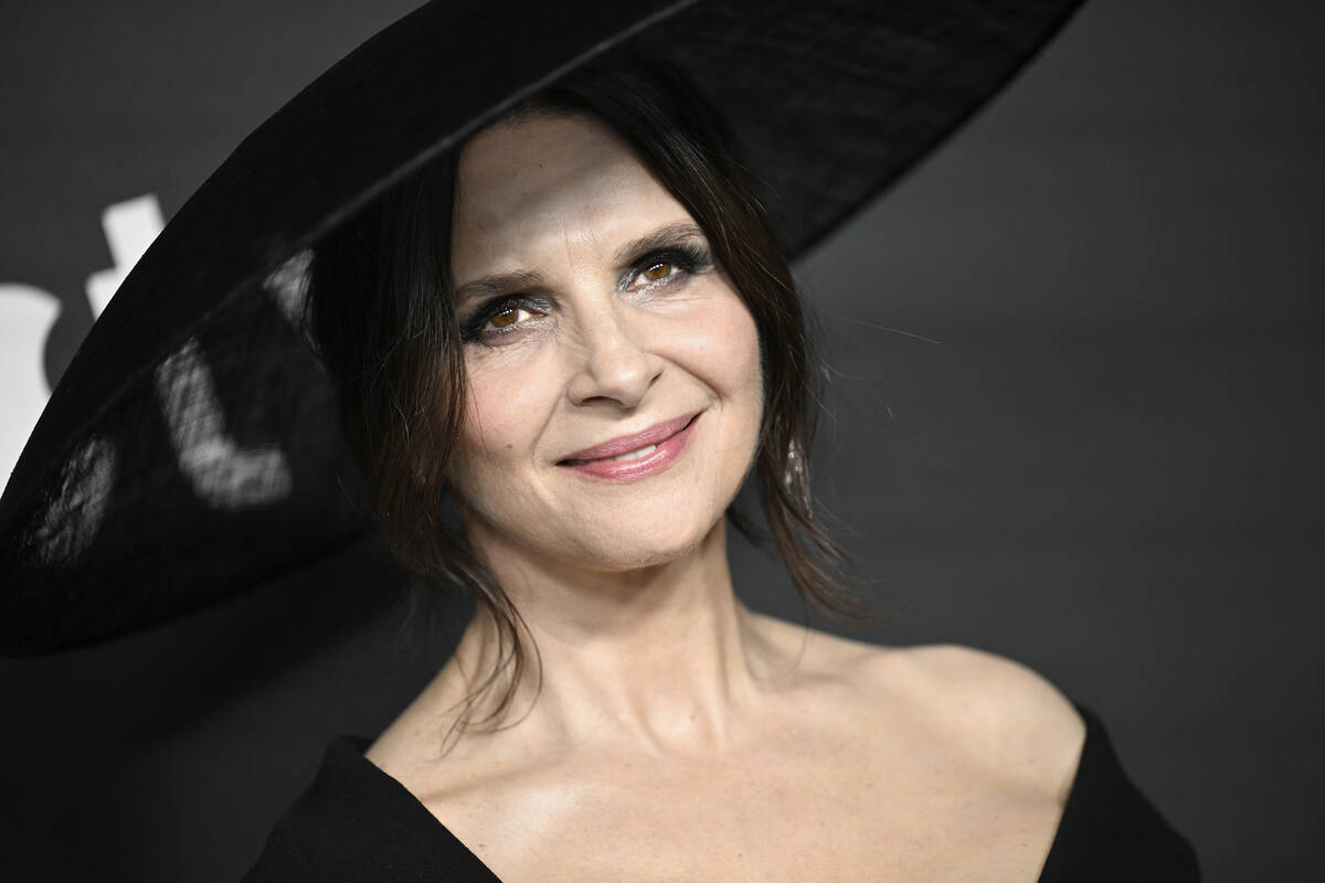 Juliette Binoche attends the premiere of the Apple TV+ series "The New Look" at Florence Gould ...