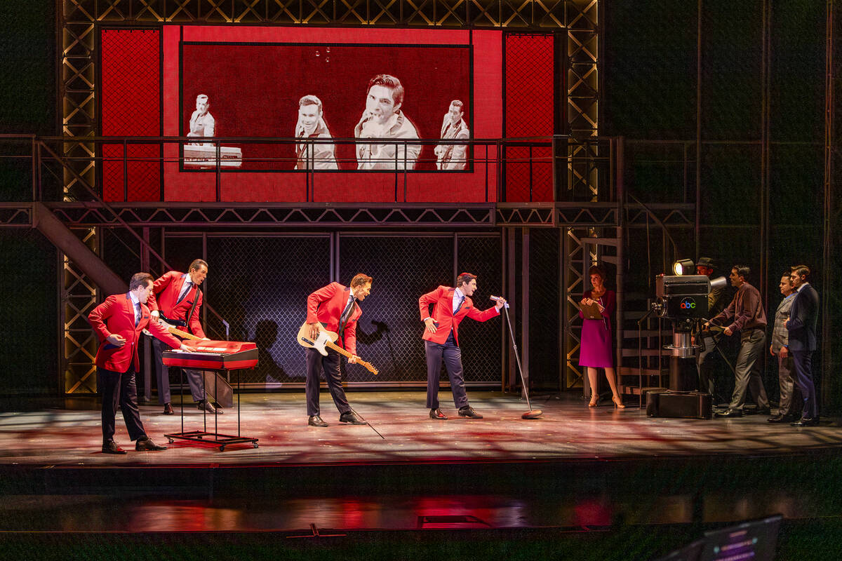 A scene from "Jersey Boys" at Orleans Showroom. (Dave Bassett)