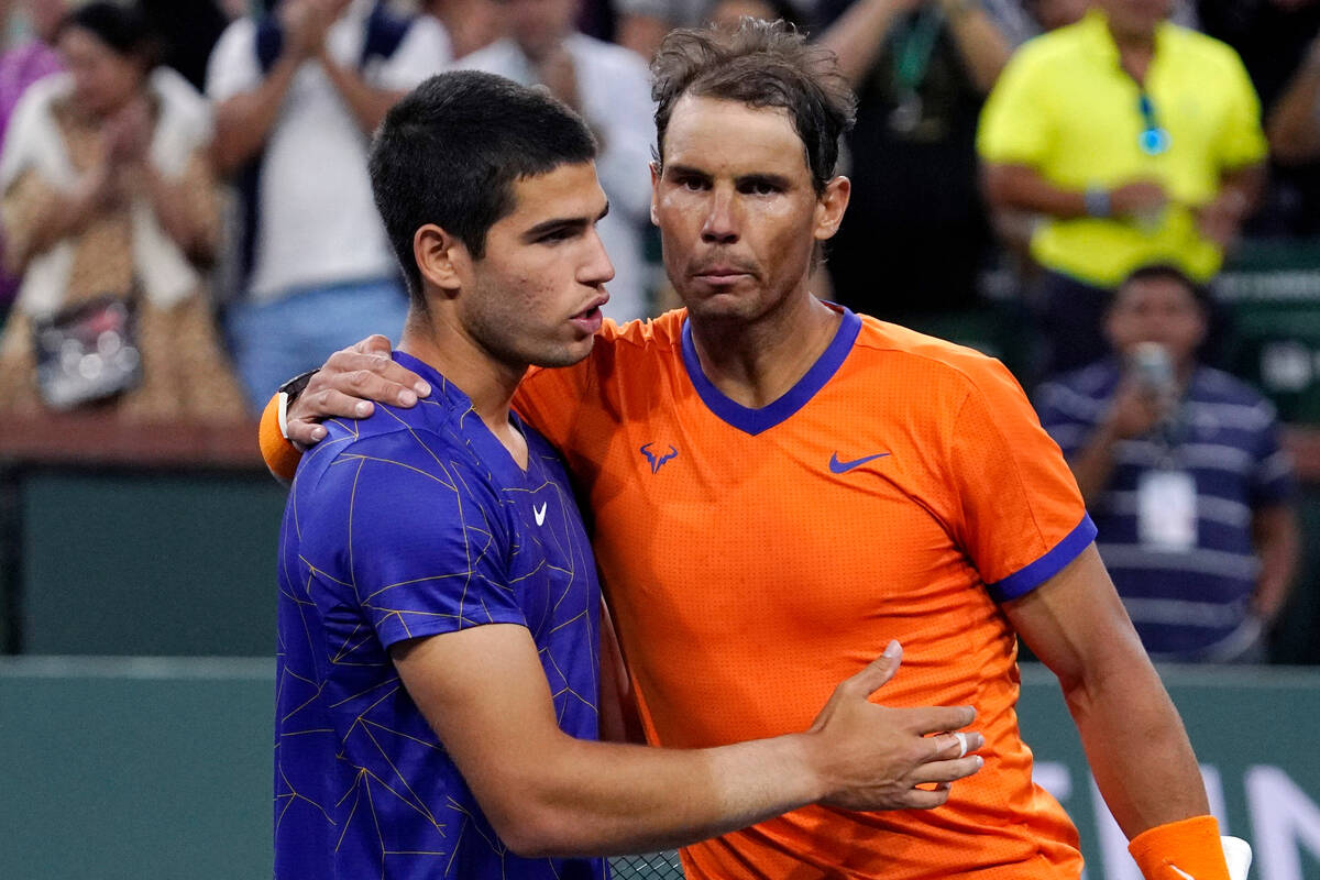 Rafael Nadal, Carlos Alcaraz draw buzz with Netflix Slam in Las