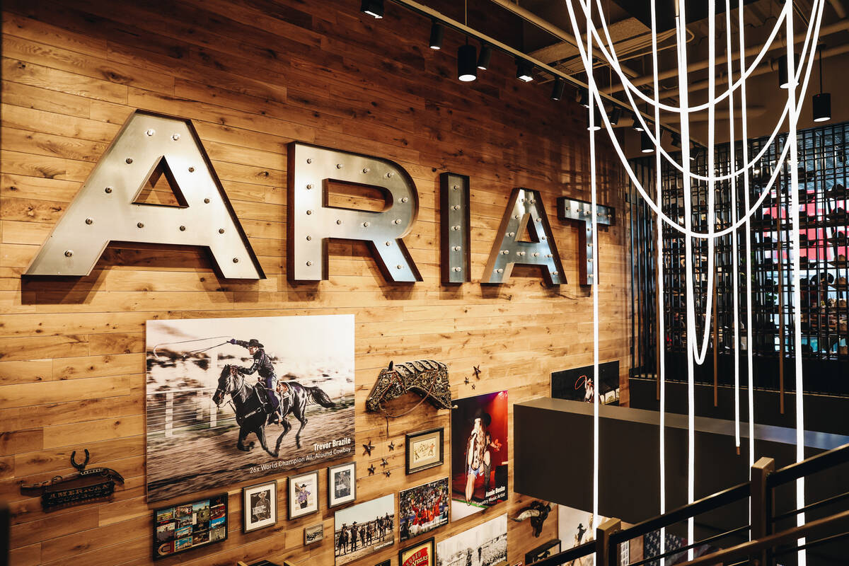 The new Ariat shop at 63 Las Vegas is seen on Thursday, Feb. 29, 2024, in Las Vegas. (Madeline ...