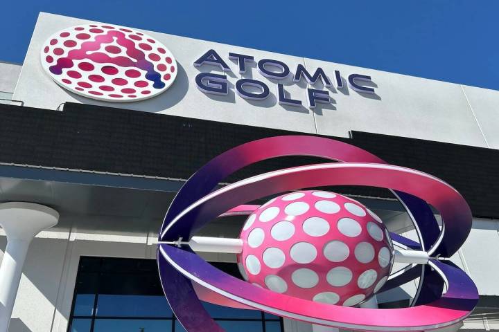 The exterior of Atomic Golf is seen in Las Vegas. (Courtesy Atomic Golf)