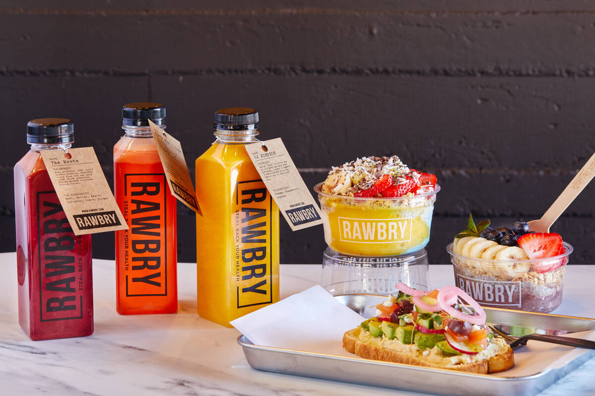 Cold-pressed juices, bowls and avocado toast from family-owned Rawbry Juice Bar & Cafe on South ...