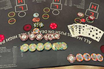 A lucky visitor from Bullhead City, Arizona, hit a seven-card straight flush to secure the $595 ...