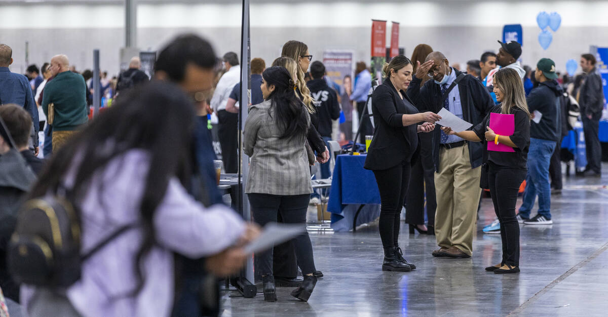 Thousands of job seekers engage more than 100 employers at the annual Spring Job Fair in the La ...