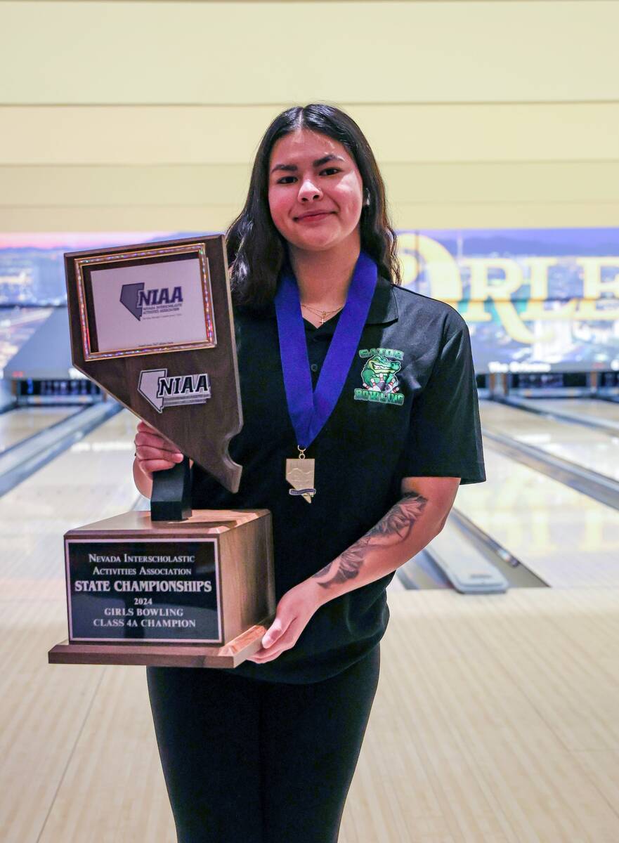 Green Valley's Elycia Ponce is a member of the Nevada Preps All-Southern Nevada girls bowling t ...