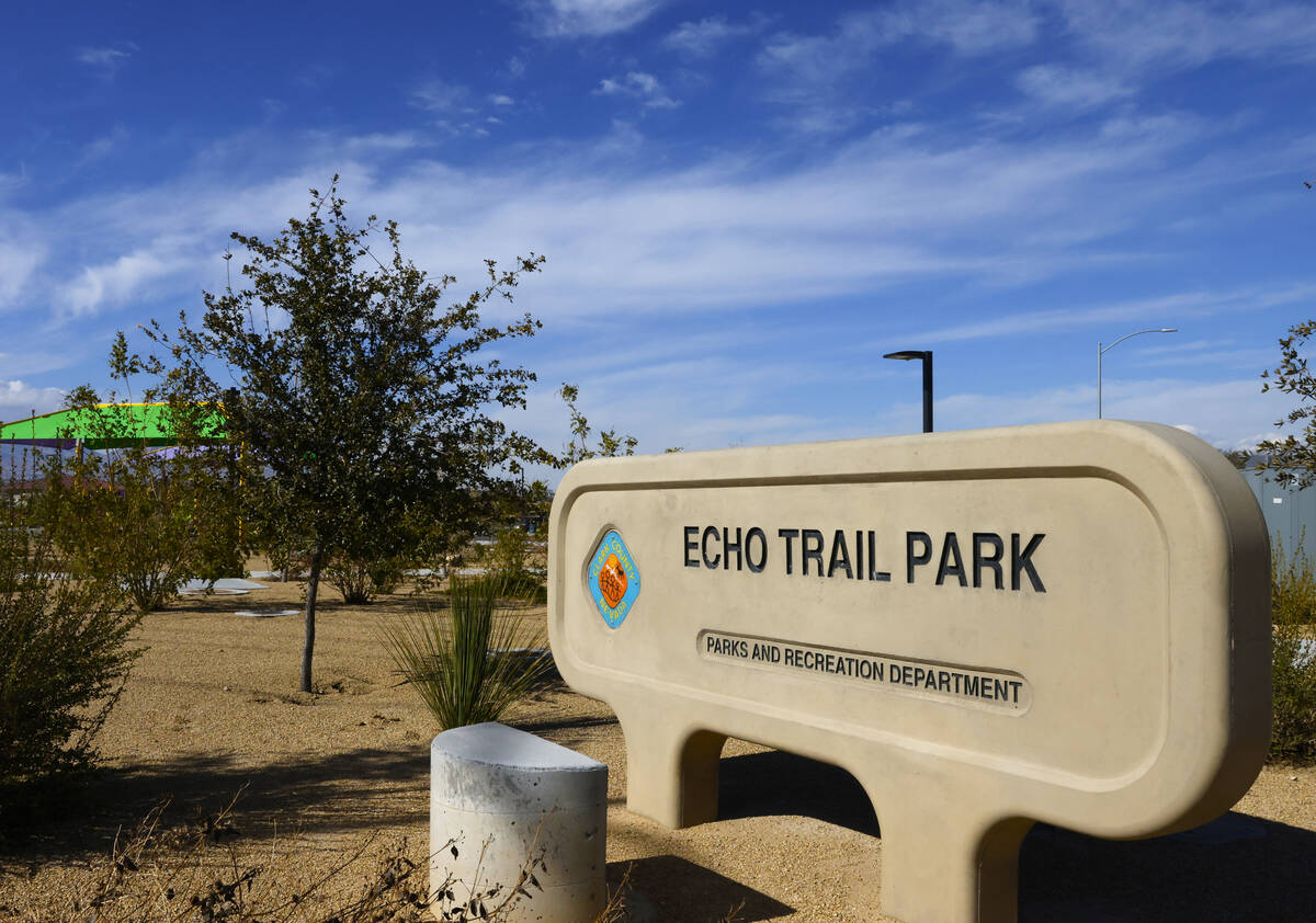 Echo Trail Park pictured, on Tuesday, March 5, 2024, in Las Vegas. County commissioners approve ...